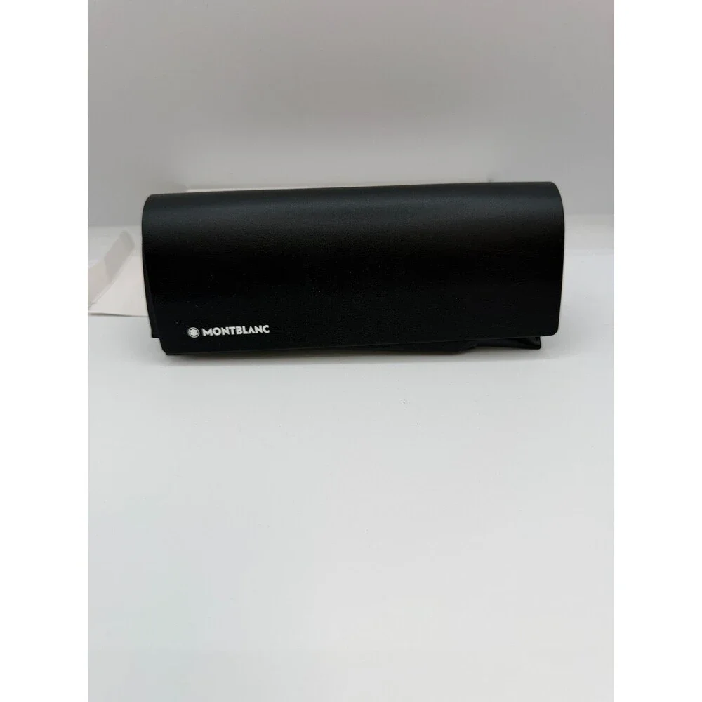 Authentic Montblanc Black Leather Eyeglass Sunglasses Case Box & Cleaning Cloth